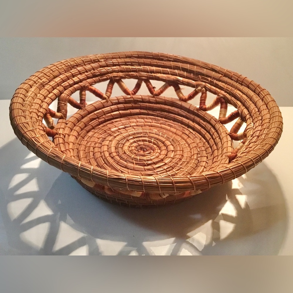 Handmade Real Pine Needle Basket